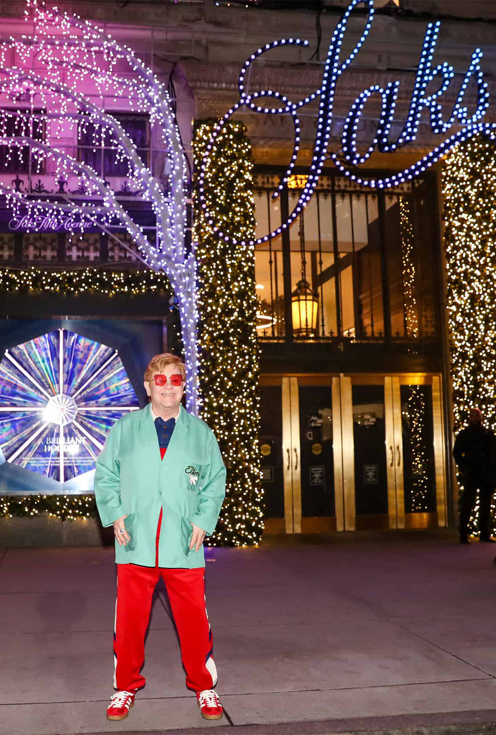 Saks Fifth Avenue Holiday Light Show 2022 (featuring Elton John) Poster